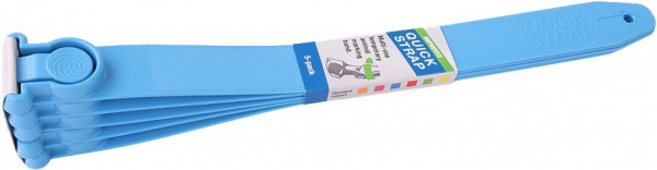 Fesselmarkierungsband Quick Strap in blau, 5er Pack