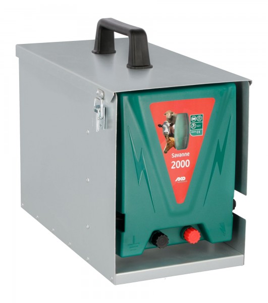 Savanne 2000 AKO Weidezaungerät Lieferung mit Metallbox