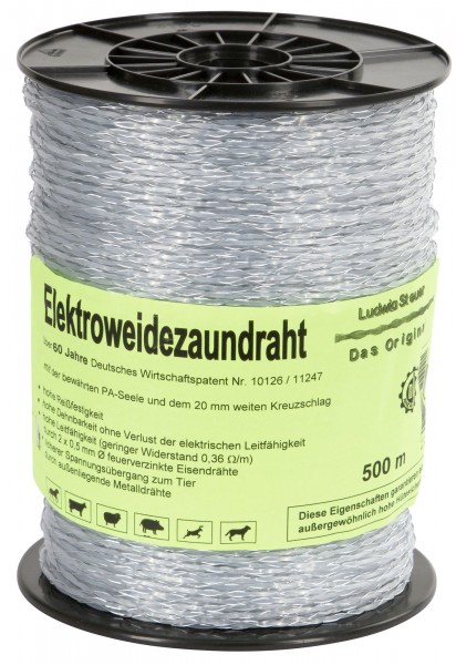 Weidezaundraht Aluminium 500 m